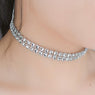 Two Row Chokers Engagement Necklaces For Women