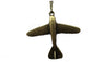 Vintage Aircraft Chain Link Pendant Necklace
