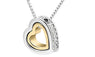 Gold Plated Crystal Float Floating Pendant Necklace