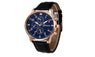 Leather Band Analog Alloy Quartz Wrist Watch