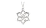 Fashion Flower Silver Color Pendant Necklace