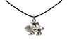 Vintage Silver Zodiac Signs Pendant Necklace