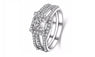 Princess Cubic Zirconia Wedding Bridal Ring