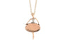 Fashion Chic Girls Ballet Crystal Pendant Necklace