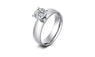 Shining Smooth Titanium Stainless Steel Rings For Women