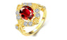 Cubic Zirconia Rose Gold Color Wedding Finger Ring