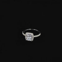 White Silver Filled Wedding Ring - sparklingselections