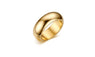 High polish Wide 8mm Titanium Gold Wedding Ring For Men Best Jewelry For Gifts