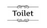Toilet Door Vinyl Wall Decal Sticker
