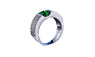 Green White Gold Color Rings For Women
