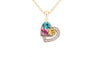 Gold Plated Austrian Crystal Pendants Necklace For Women