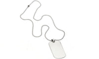 Stainless Steel Dog Tags Chain Pendant Necklace - sparklingselections