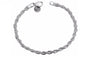 Silver Plated Twist Bangle Cuff Charm Bracelet