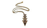 Triangular Exaggerated Style Maxi Pendant Necklace