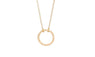 Brushed Forever Circle Pendant Necklaces For Women