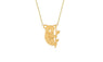Small Koala Bear and Branch Shaped Necklace for Women