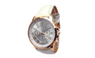 New White Fashion Roman Numerals Faux Leather Analog Quartz Women Wristwatch