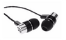 Standard Noise Isolating 1.1M Reflective Fiber Cloth Line 3.5mm Stereo Earphone