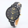 Fashionable Bracelet Type Faux Leather Wrist Watch For Women