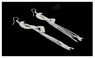 S-Shape Long Drop Tassel Earrings Luxury Vintage Austrian Crystal Wedding Earrings For Women