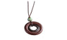 Creative Simple Handmade Wooden Round Pendant Necklace