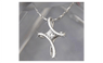 Silver Plated Infinity Cross Pendant Necklace For Women
