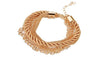 Braided Multi-Layer Alloy Bangle Bracelet