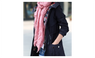 Fashion Dark Beige Soft Cotton Long Scarf Stylish Pink Scarves