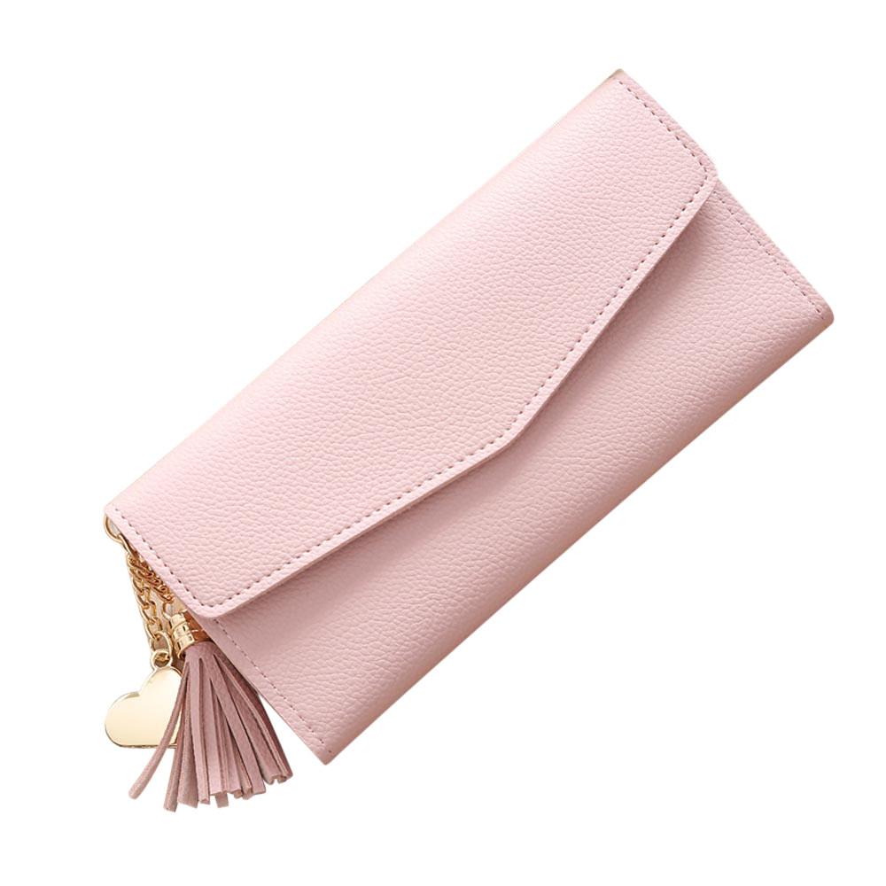 Daisy Rose Luxury Coin Purse Change Wallet Pouch for Women - PU Vegan Leather Card Holder with Oversized Metal Keychain and Clasp - Brown, Adult