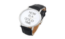 New Letters Print Leather Strap Quartz Women Watches