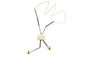 Maple Leaf Long Beaded Chain Tassel Pendant Necklace