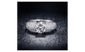 White Gold Plated cz Stone Wedding Engagement Rings For Women
