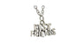 New Women Vintage Silver Plated Best Friends Pendant Necklace