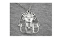 Vintage Silver Tone Egypt Goddess Pendant Necklace