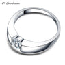Unisex Silver Color Wedding Ring