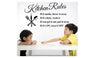 Lettering Art Quote Kitchen Rules Kitchen Vinyl Wall Sticker