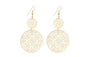 Women Hollow Shape Classic Pattern Dangle Long Earrings