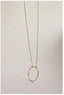New Brushed Forever Circle Pendant Necklace For Women