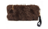 Winter Warm Small Clutch Plush Zipper Bag