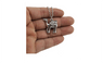 Vintage Silver Tone Camel Pendant Short Necklace for Women