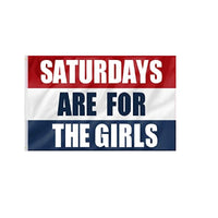Saturdays Are For The Boys Flag 3x5ft Banner Red White Blue