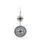 Ethnic Silver Drop Earrings For Women