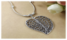 Retro Leaves Bohemia Ethnic Flowers Necklace