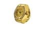 Trendy Creative Imitation rhinestone Round Elastic Quartz Watch Ring
