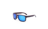 Fashionable Wood Texture Outdoors Unisex Sunglasses Reflective perfect style
