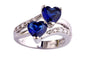 New Women Heart Dazzling Multicolor Ring for Women