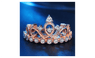 Tiara Cubic Zirconia Wedding Engagement Ring for Women