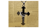 7cm Lovely Cross Black Pendant Necklace