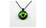 Dragon Eye Glass Green Pendant Necklace for Women