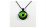 Dragon Eye Glass Green Pendant Necklace for Women